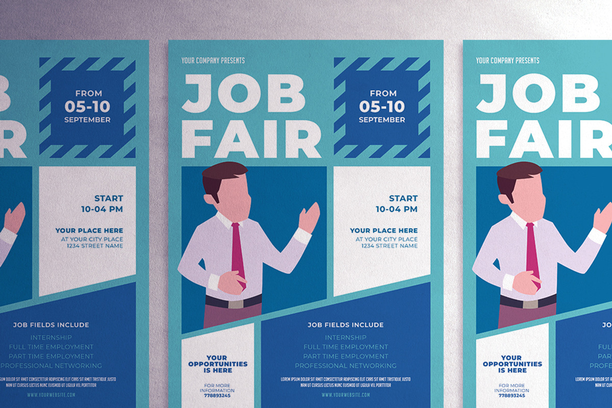 Job fair flyer, a Flyer Template by AdamHasan (Photo 2 of 3)