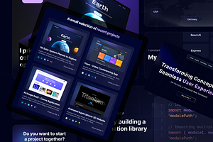 React JS (Next JS) Portfolio theme, a React Template by Frontend Crafts