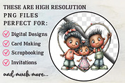 Black Family Clipart Set, a Person Illustration by RobertsArt (Thumbnail 2 of 6)