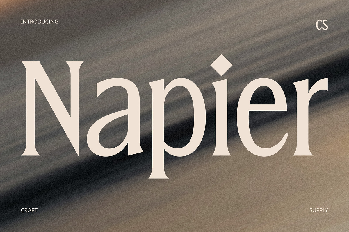 CS Napier – Modern Font, a Serif Font by Craft Supply Co. (Photo 1 of 8)