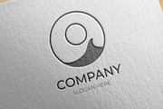 Modern minimalist wave logo design, a Branding & Logo Template by Medianeka (Thumbnail 1 of 3)