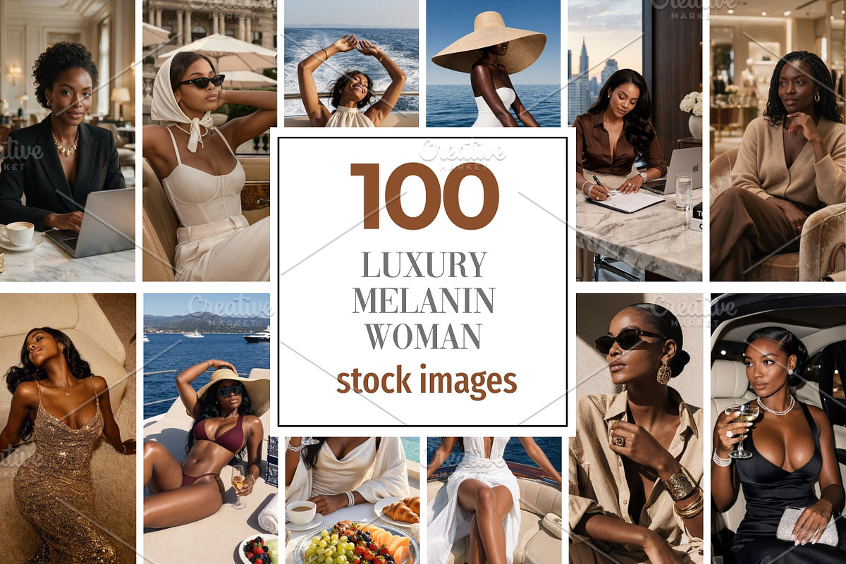 Luxury Melanin Woman Stock Photos, a Person Photo by Selenique Studio (Photo 1 of 12)
