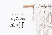 Ajoure - Folk Art Logo Font Family, a Sans Serif Font by Struvictory.art (Thumbnail 10 of 10)