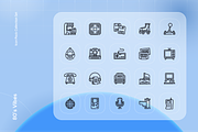 80's Vibes Icon Set, an Outline Icon by Nathaya Studio (Thumbnail 2 of 2)