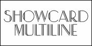 Showcard Multiline JNL, a Sans Serif Font by Jeff Levine Fonts (Thumbnail 2 of 5)