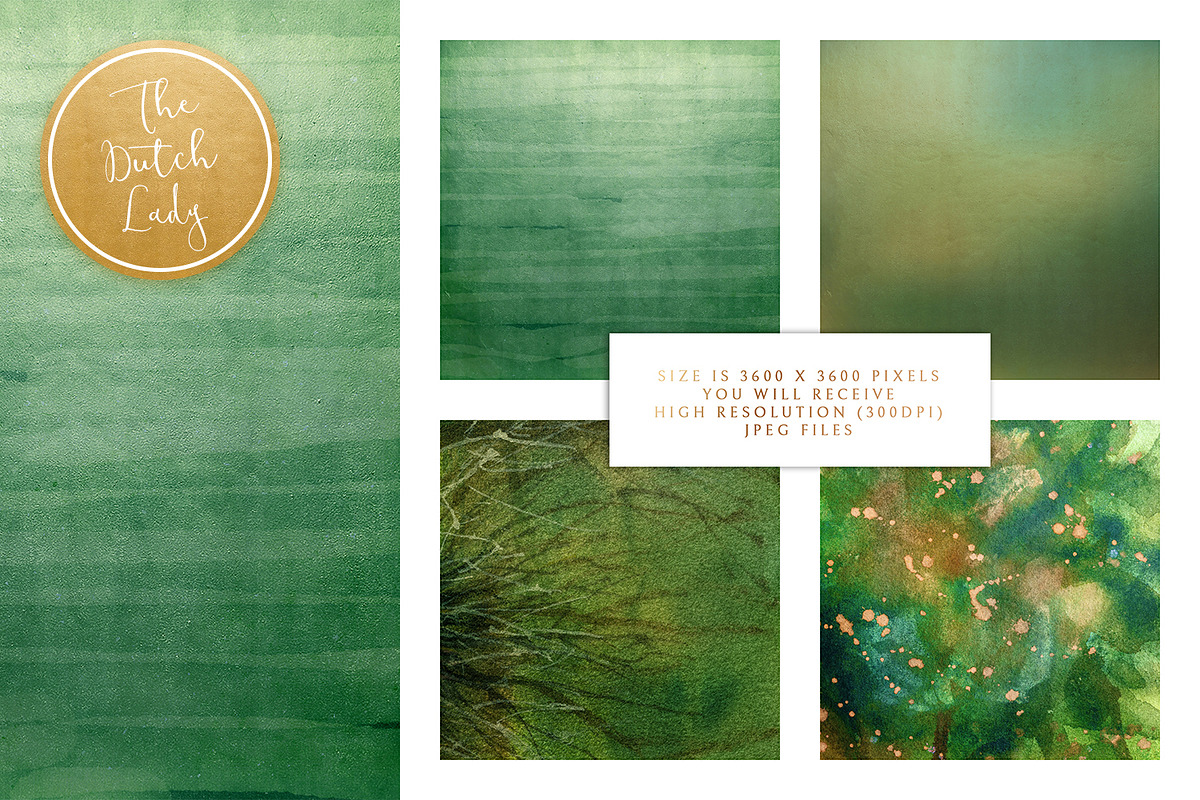 Green Paint Texture Backgrounds, a Texture Graphic by The Dutch Lady ...