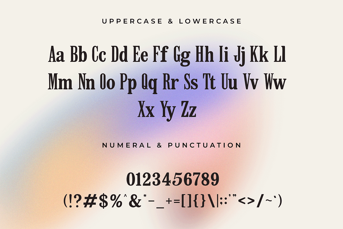 Excommune – Modern Serif Font, a Serif Font by overlaytemplates (Photo 4 of 5)