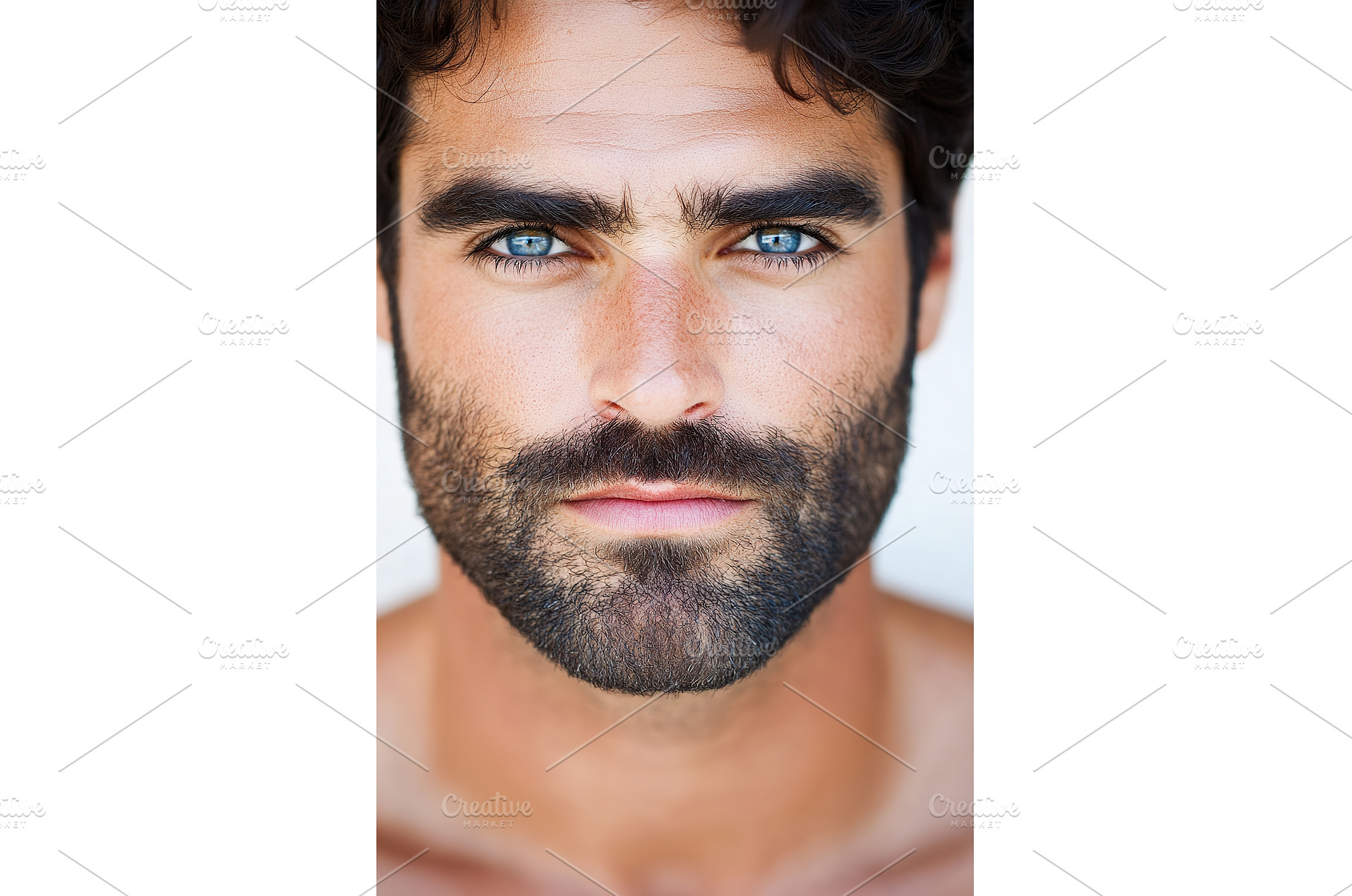 Extreme closeup portrait of handsome, a Person Photo by Lermont51