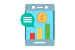 Digital Business Flat Icon, a Duotone Icon by Pexelpy