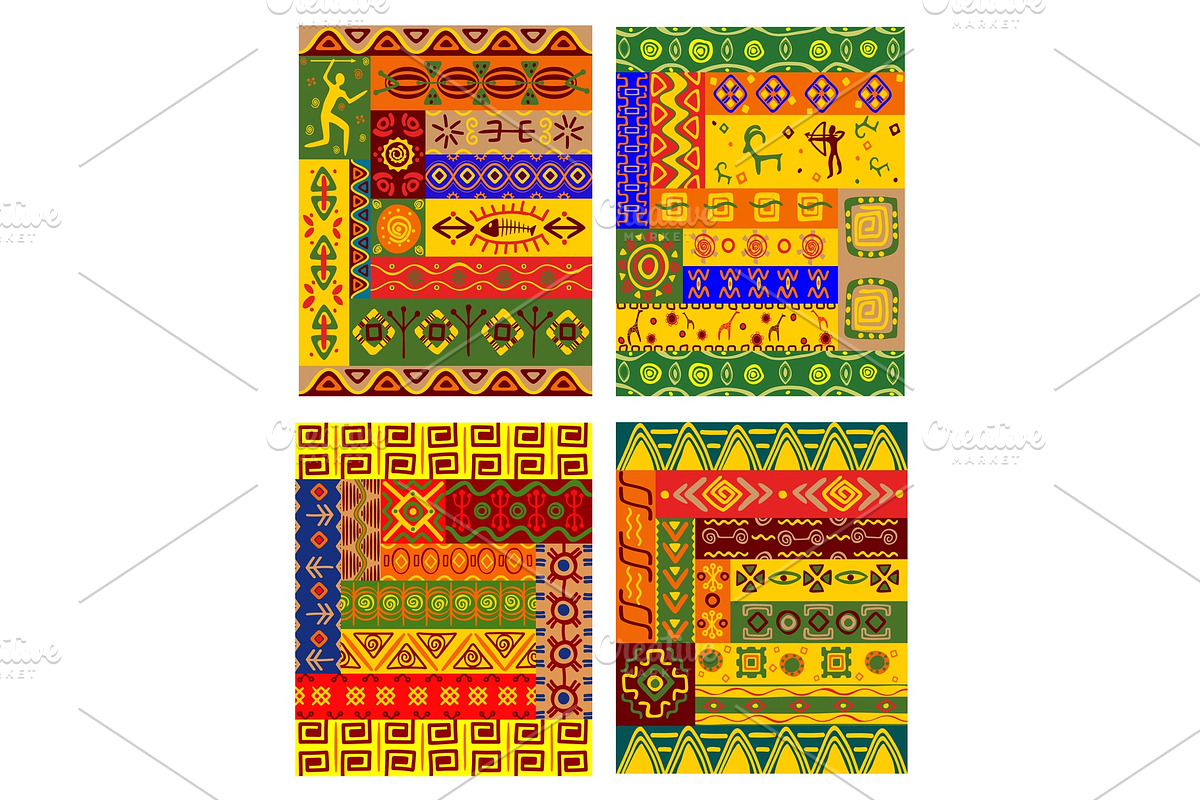 Ethnic pattern in african style, a Background Graphic by Vector Tradition (Photo 3 of 3)