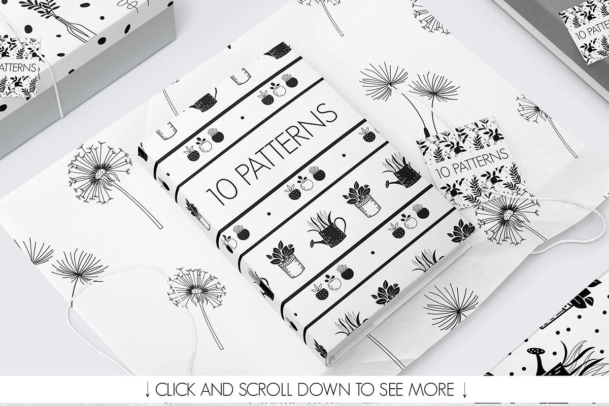 50 Hand Drawn Elements and Patterns, an Illustration by Free-PSD-Templates (Photo 3 of 4)