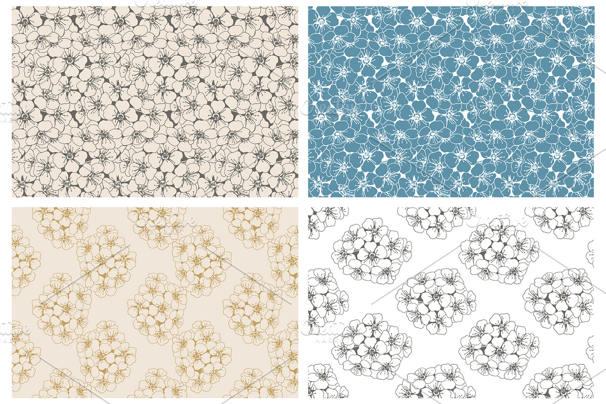 Floral Pattern & Flower Print, a Pattern Graphic by Plaid4You (Photo 2 of 15)
