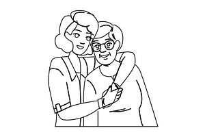 nurse home healthcare nursing vector, a Healthcare Illustration by pikepicture