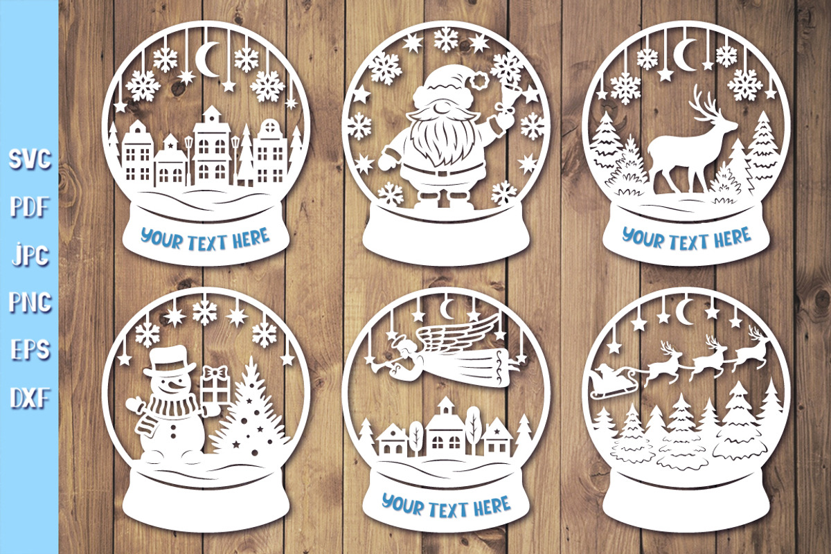Christmas Snow Globe Bundle, a Graphic by Digital_Craftyfox (Photo 7 of 15)