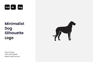 Minimalist Dog Silhouette Logo, a Branding & Logo Template by Luxury Logos