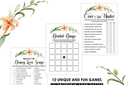 Bridal Shower Games, Set of 12, a Graphic by Wow Designs (Thumbnail 5 of 5)
