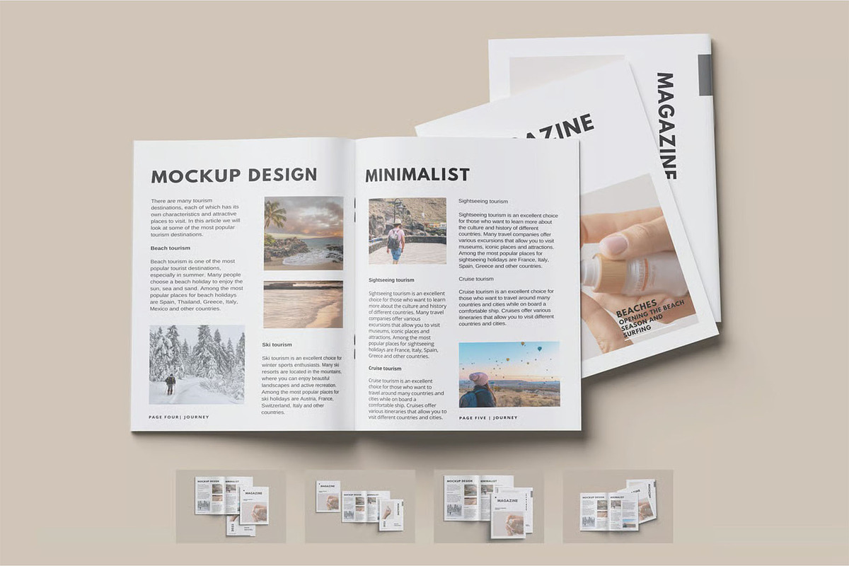 US Letter Magazine Mockup, an Advertising Mockup by zpackcreative (Photo 1 of 5)