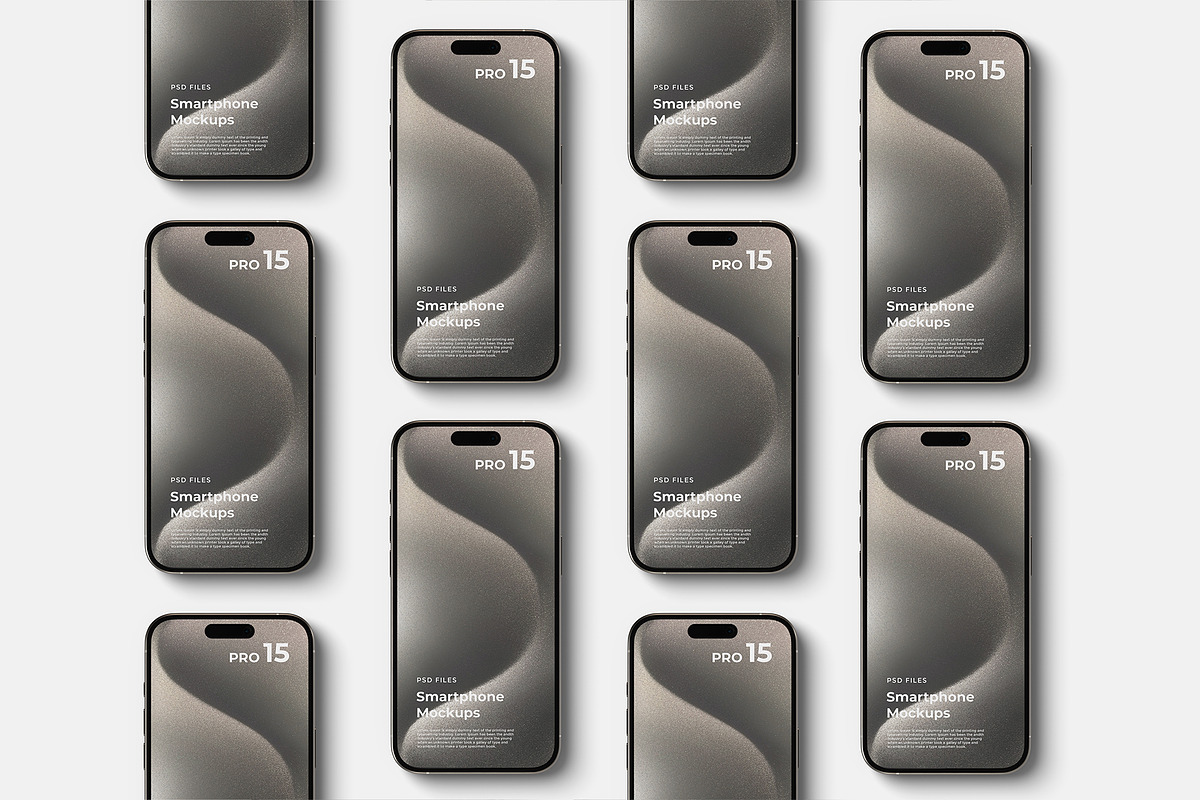iPhone 15 Pro Mockup, an iPhone Mockup by graphicpages (Photo 19 of 19)