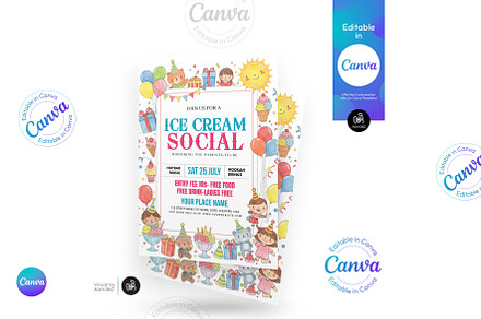 Ice Cream Social Flyer