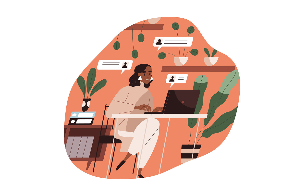 Creative workers at work set, a Technology Illustration by Good Studio (Photo 6 of 9)