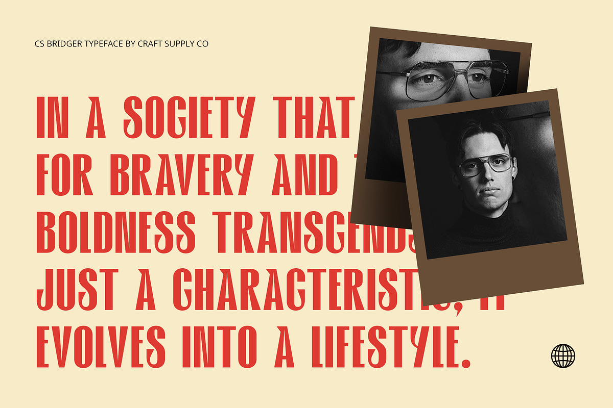 CS Bridger – Bold Font, a Sans Serif Font by Craft Supply Co. (Photo 2 of 8)