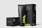 Cosmetic Tube Mockup 3 Views, a Packaging Mockup by graphicsauce (Thumbnail 2 of 4)