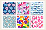 6 seamless floral patterns, a Pattern Graphic by jelisua88 (Thumbnail 2 of 3)
