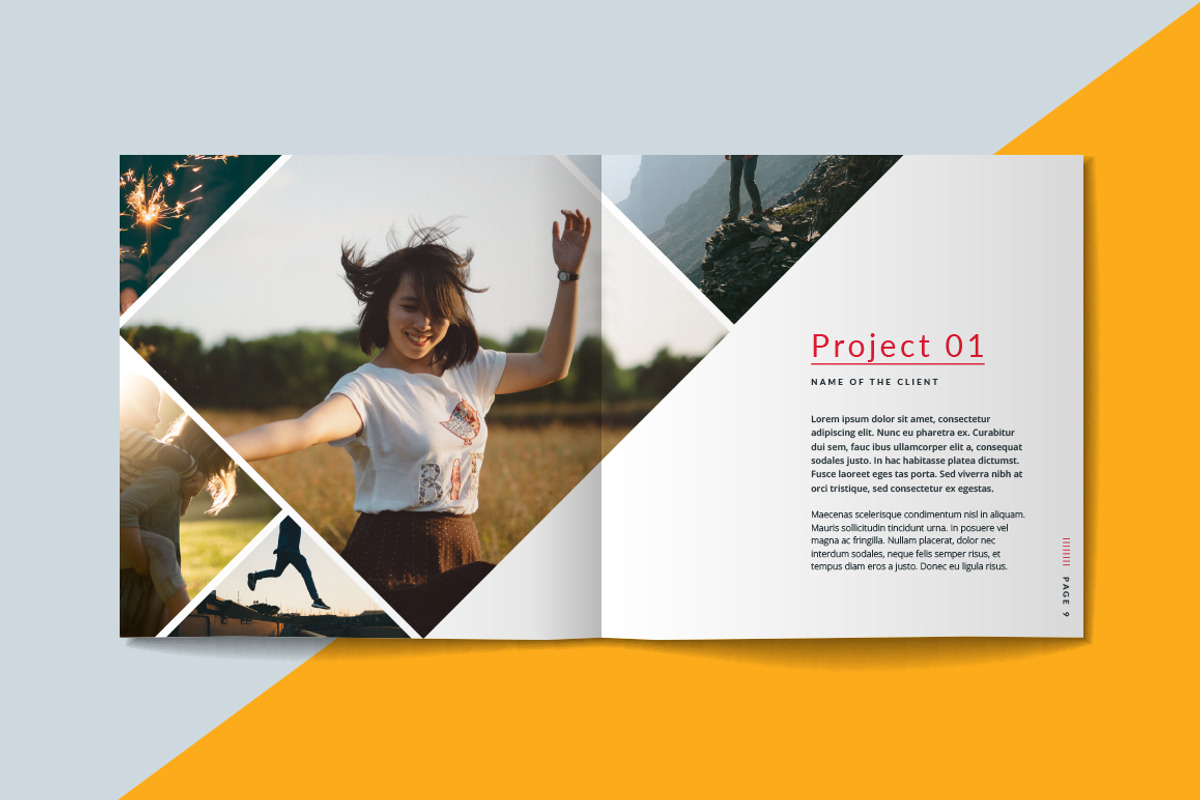 Square Portfolio Brochure Template, a Brochure Template by RWstudio (Photo 5 of 9)