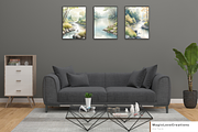 River Watercolor Landscape Print Art, a Poster Template by MagicLove Creations (Thumbnail 6 of 8)