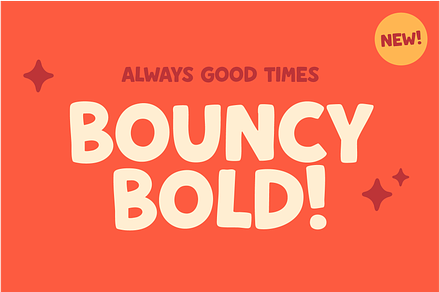 Bouncy Bold: The Playful & Bold Font, a Sans Serif Font by Good Times Type