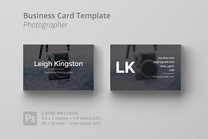 Business Card Template - Photo