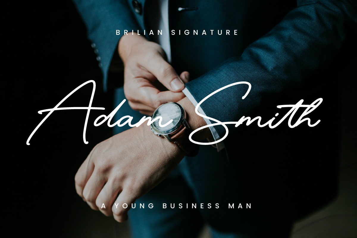 Brilian Signature Monoline Font, a Script Font by Ronny Studio (Photo 6 of 9)