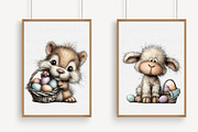 Whimsical Easter Clipart Bundle, an Illustration by Libby Wishes (Thumbnail 3 of 7)