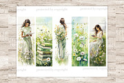 Flowers Bookmarks | Meadow Printable, a Seasonal Illustration by GlamArtZhanna (Thumbnail 6 of 6)