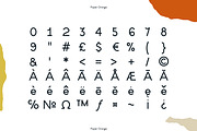 Paper Orange Font Family, a Sans Serif Font by Emma Make (Thumbnail 5 of 6)