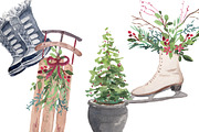 Christmas Doorway & Wreath, an Illustration by Graphic Blue Bird (Thumbnail 7 of 7)