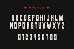 HARD KNOCKS A Streets Display Font