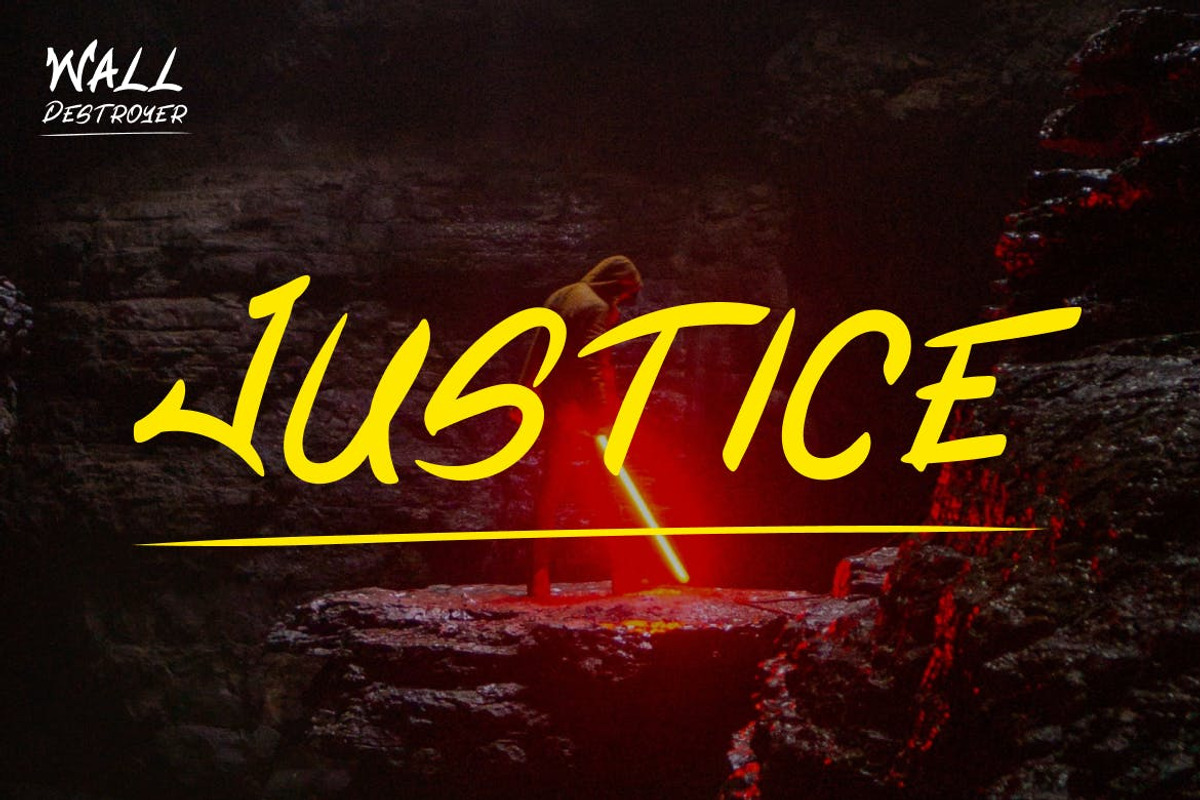 Wall Destroyer - Action Font, a Script Font by TokoPress (Photo 9 of 10)