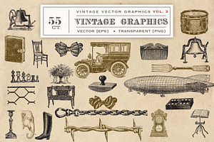 Vintage Vector Graphics Vol. 3