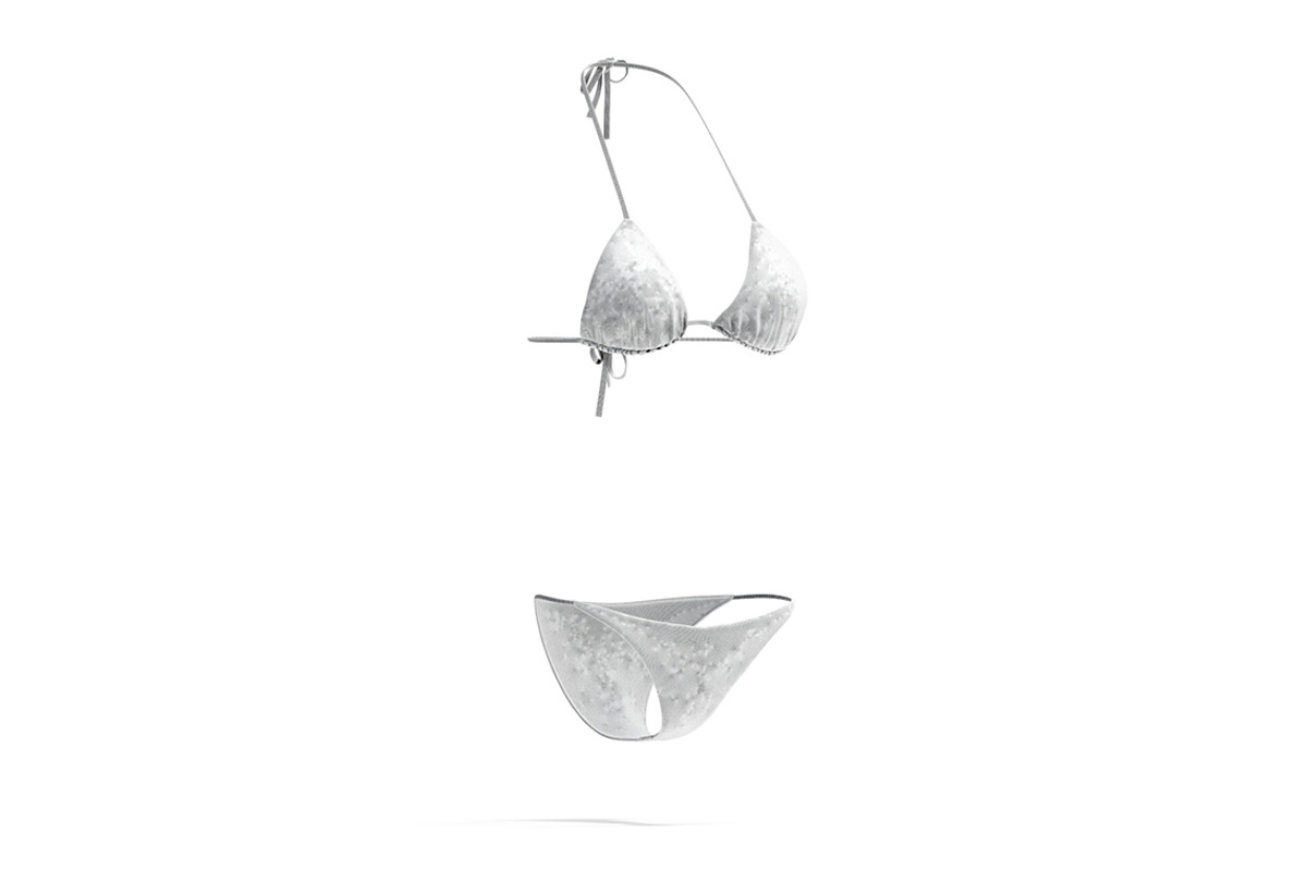 White Beach Women Bikini 3D Model, an Object 3D Model by rebrandy (Photo 10 of 10)