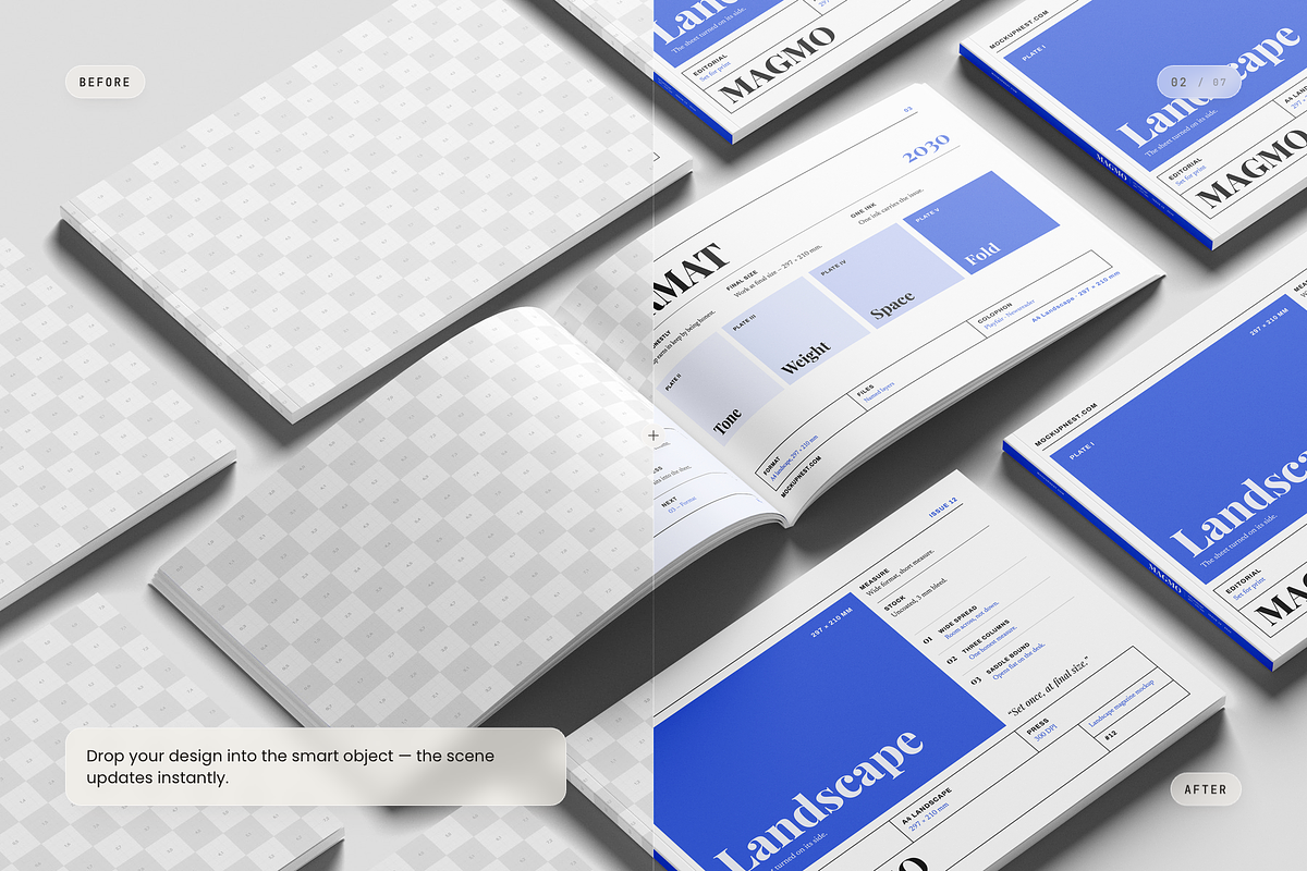 A4 Magazine Mockup, a Books & Magazine Mockup by Toasin Studio (Photo 2 of 7)