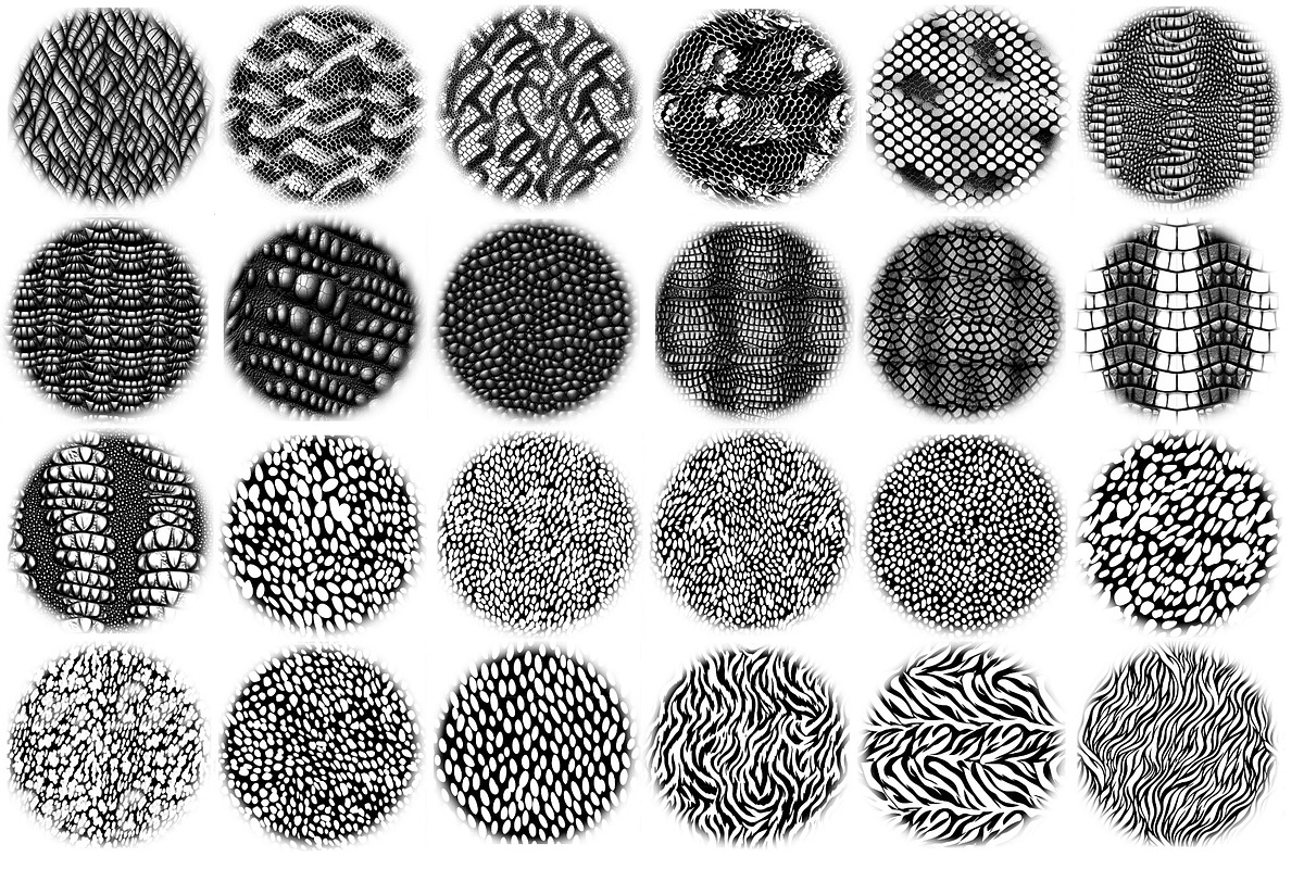 Animal print Procreate 100 brush set, a Brush Add-On by Elenbushe (Photo 6 of 7)