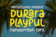 Durara Playful | Handwritten Font, a Handwritten Font by Denustudios (Thumbnail 1 of 15)