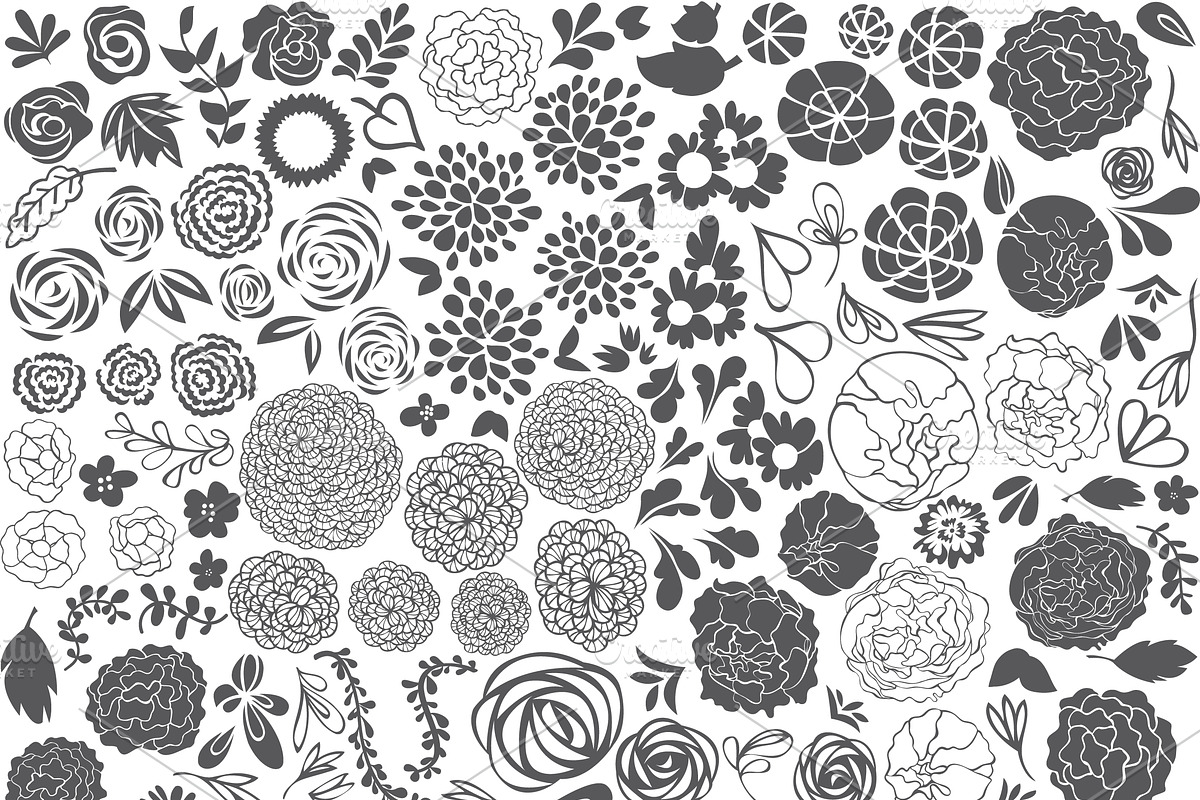 Vector Floral Pattern Bundle, a Pattern Graphic by patternpop studio (Photo 8 of 8)