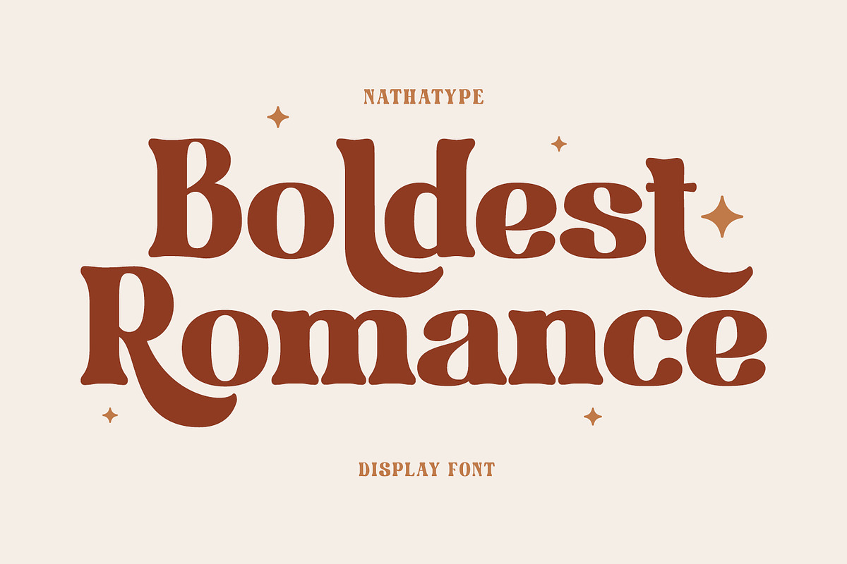 Boldest Romance, a Script Font by Nathatype (Photo 1 of 10)