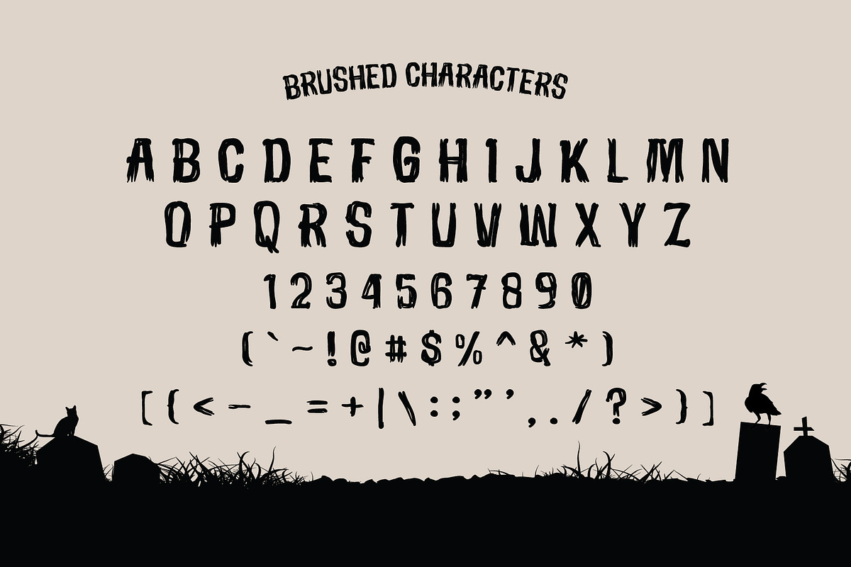 JARIAN ; Halloween Typeface preview 3