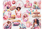 Carnival Clipart Bundle | Festival, a Seasonal Illustration by GlamArtZhanna (Thumbnail 5 of 6)