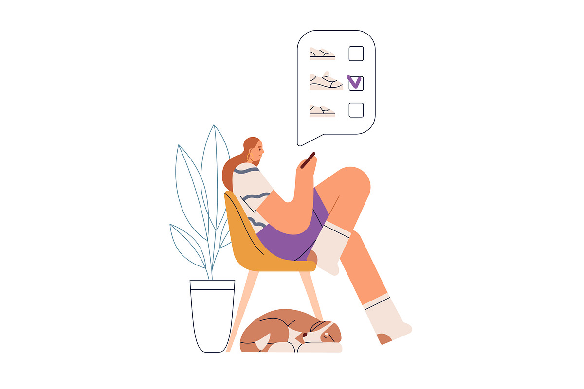 Online order & delivery process set, a Person Illustration by Good Studio (Photo 2 of 6)