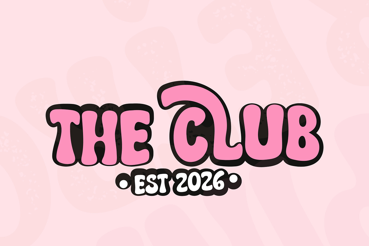 Pink Retro, a Handwritten Font by Mini_World (Photo 6 of 7)