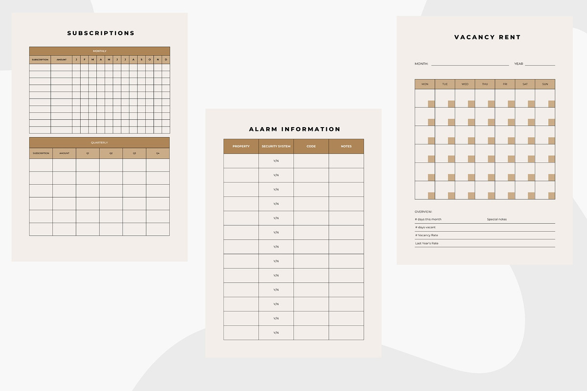 Printable Property Planner | 26-Page, a Stationery Template by Local Marketing Templates (Photo 2 of 4)
